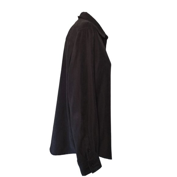 Winnie The Pooh Disney Embroidered Shirt Size M Black Button Up Kidcore Bear - Picture 4 of 8